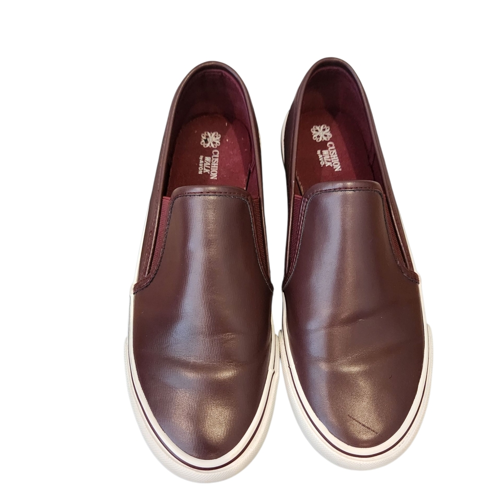 CUSHION WALK Burgundy Slip-On Loafers